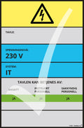 Tavleskilt IT/TT-system – Original design
