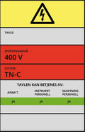 Tavleskilt TN-system – Original design