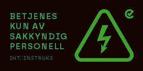 Skilt for merking av effektbrytere og vern (Nytt merke)